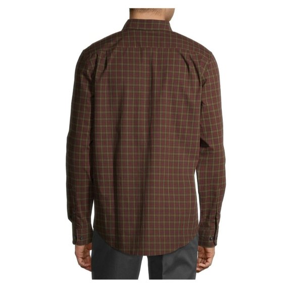 NWT George Men's Casual Comfort Laidback Long Sleeve Stretch Poplin Shirt SZ 2X - Picture 3 of 5